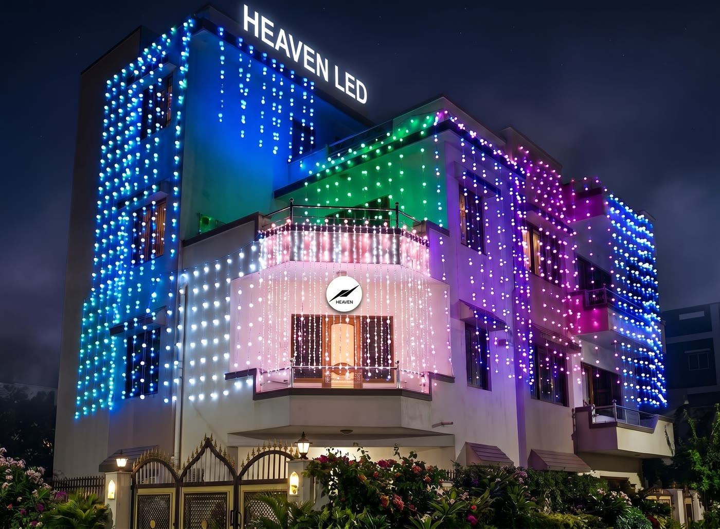 Festival Light Waterfall 800L — HEAVEN LED Festival Light Nepal