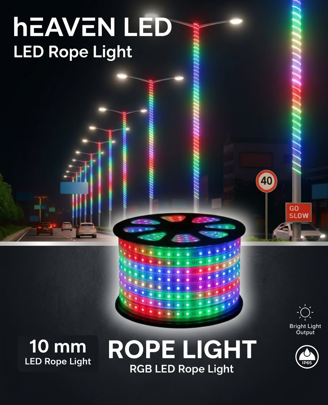 डबल LED RGB रोप लाइट view 2